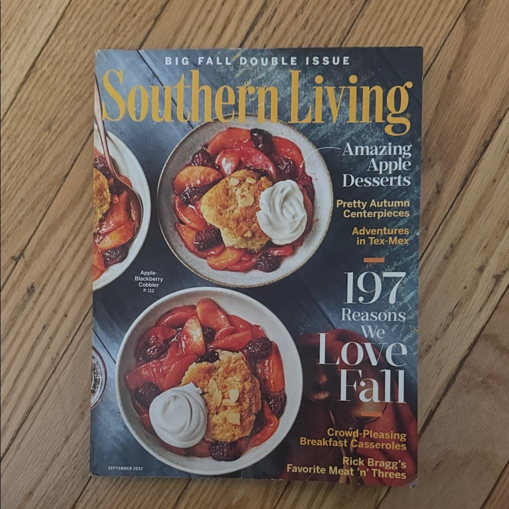 Southern Living Big Fall Double Issue Sept 22